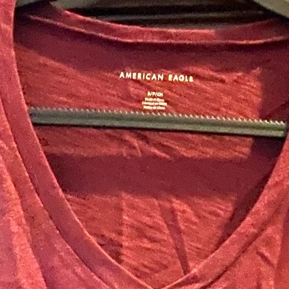 🌼 American Eagle red tee shirt size S - Picture 3 of 6